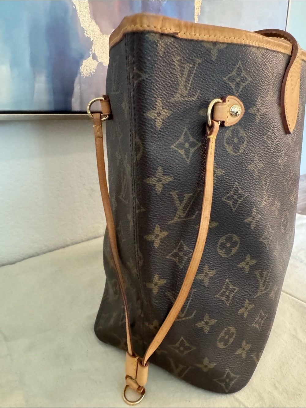 Authentic Louis Vuitton Monogram Canvas Neverfull MM - Picture 3 of 11